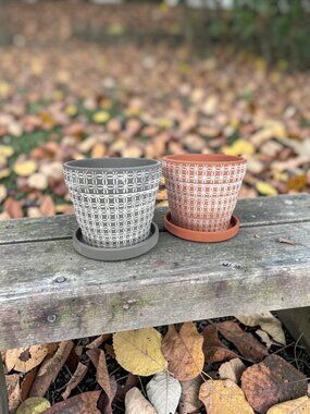 Set Of 2 Terra Cotta Planting Pots